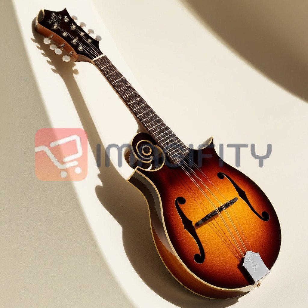 Beautiful Mandolin with Elegant Design and Strings