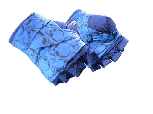 ★ Hand Wraps | Cobalt Skulls (Battle-Scarred)