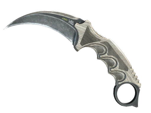 ★ StatTrak™ Karambit | Black Laminate (Battle-Scarred)